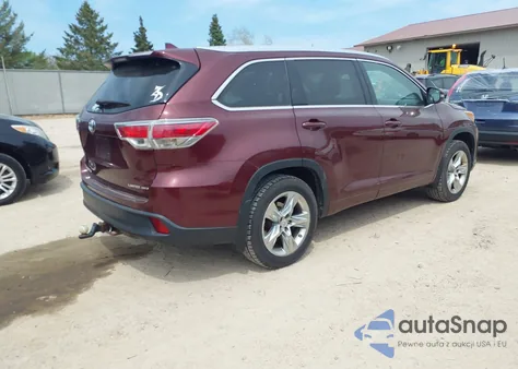2015 Toyota Highlander Limited V6 from USA, damaged, VIN 5TDDKRFH4FS119611